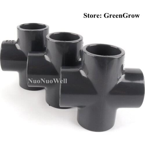 1pc I.D 20~40mm Hi-Quality UPVC Cross Connector Garden Irrigation Water Pipe Connectors Aquarium Tank DIY Tools PVC 4Ways Joints