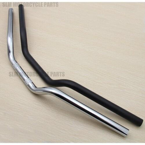 1pcs Motorcycle handlebar 22*665mm handle Vintage motorcycle accessories Black and silver optional for XV250 XV125