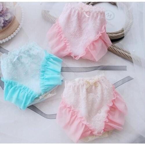 100% Real Photoes Princess Princess kawaii Lolita Fairy Big Ruffle M LPanties Underwear brief Thong Boxer Sexy lingeries WP535