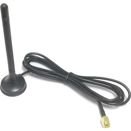 2.4G 3dbi WIFI sucker antenna OMNI ZigBee aerial 1.5meters cable SMA male #2 modem external antenna