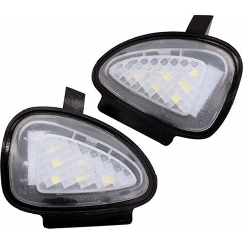 2Pcs/Set License Plate Light For Volkswagen Touran 10 Cabriolet 12 Gti 09 LED Light For Car License Number Plate Light Lamp