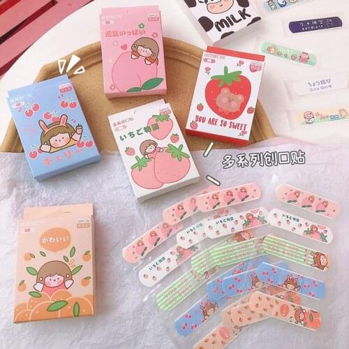20pcs/box Cute Cartoon Girls Band Aid Hemostasis Adhesive Bandages First Aid Emergency Kit for Kids Children