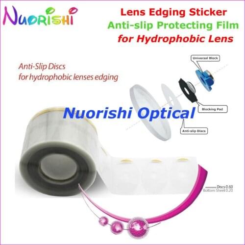 A23F Clear Plastic Anti-slip Protecting Film for Hydrophobic Lens Edging Polishing Sticker Discs Bocking Pads free shippig