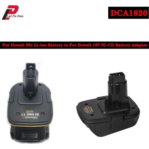 20V Battery Adapter DCA1820 for Dewalt 18V Tools Convert For Dewalt 20V Lithium Battery DC9096 DE9098 DE9096