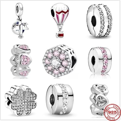 New Shining Path Petals Of Love Clip Charm Bead Fit Original Charms Silver 925 Bracelet Jewelry For Women DIY Making