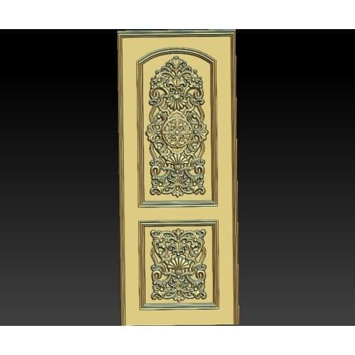 Door 3D model relief for cnc or 3D printers in STL file format - home decor door panel