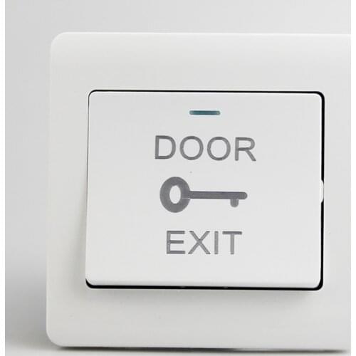 Door Button Doorbell Switch Type 86 Concealed Access Control Switch Panel Automatic Reset Small Exit Button Community