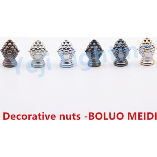 European table lamp Candle light copper arrow decorative nut screw cap M10 thread nut cap led pendant light chandeliers fittings