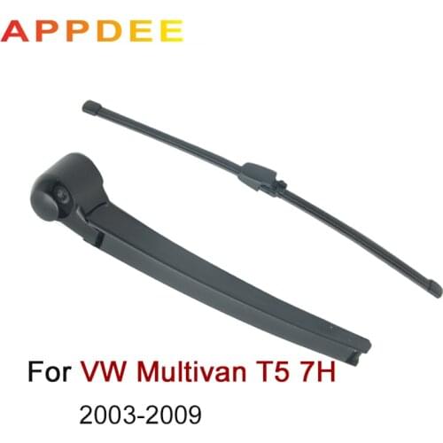 APPDEE Wiper Rear Wiper Blade Arm Set Kit For VW Multivan T5 7H 2003 2004 2005 2006 2007-2009 Windshield Windscreen Rear Window