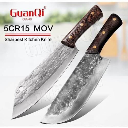 Handmade Forged Cleaver High-carbon Bone Chopper Stainless Steel Slicing Knife Chef Knife Butcher Knife Kitchen Knives Tools