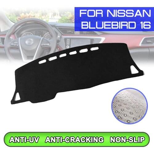 Car Dashboard Mat Anti-dirty Non-slip Dash Cover Mat UV Protection Shade for Nissan Bluebird 2016
