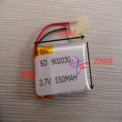 Best battery brand 3.7V lithium tablet battery 902030 092030 Bluetooth stereo doll toy 550mAH