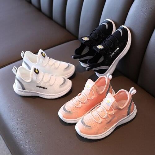 Fashion Girls Boys Kids Sports Shoes Breathable Air Mesh Light Weight For Kids Students Sneakers Shoes New Autumn 2020 Casual