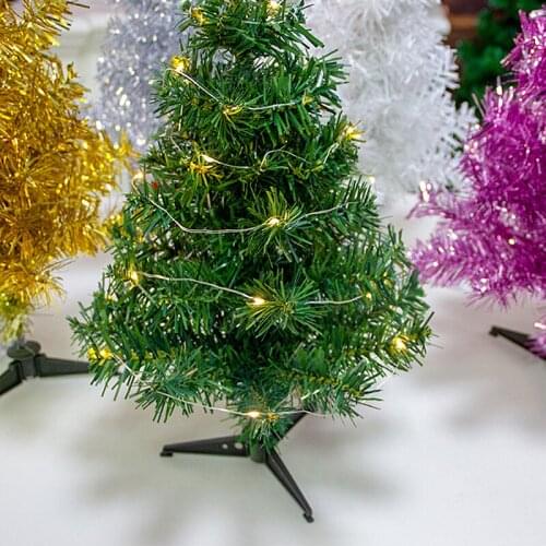 Mini Artificial Christmas Tree Desktop Immortal Decoration New Year Family Decoration Birthday Gift Valentines Day