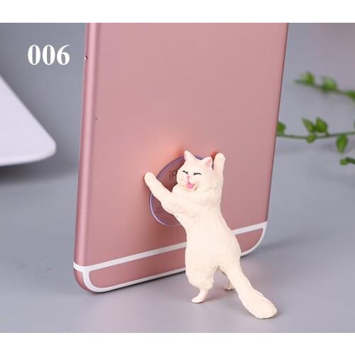 Cute desk gift cat iphone stand Small gifts for couples Cute Cat Xiaomi Mi9 holder Suction Cup Mount Desktop Stand