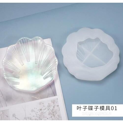 New transparent silicone mold resin leaf texture shell decoration silicone mold DIY handmade Fashion decorative silicone mold