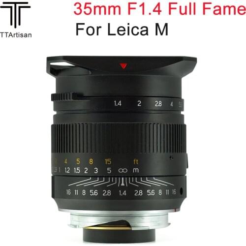 TTArtisan 35mm F1.4 Lens Full Fame Camera Lens for Leica M mount Leica M-M M240 M3 M6 M7 M8 M9 M9p M10 Camera Len