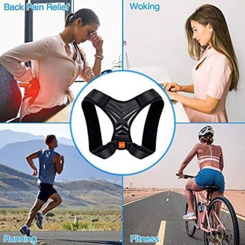 Brace Support Belt Adjustable Back Posture Corrector Clavicle L Shoulder Lumbar XS Correction M X Spine Posture Back C1M2