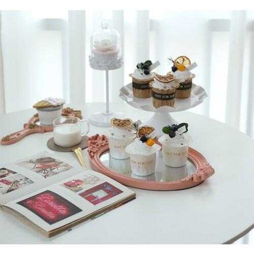 Plates Cake Stand Assiette Taart Plateau Serving Tray поднос для декора тарелка Dessert Table Window Decoration Ornaments 디저트접시