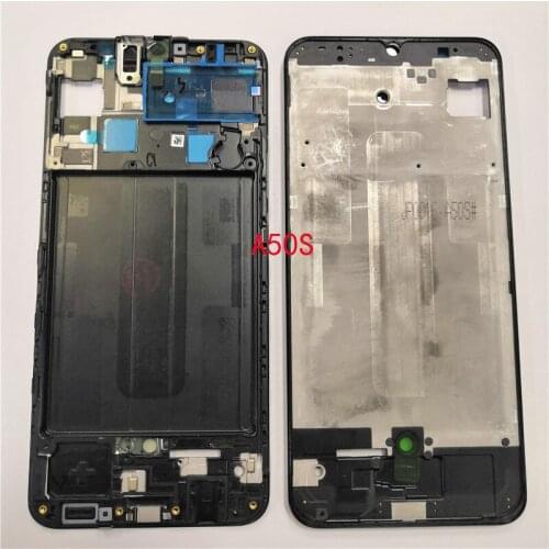 Original New Front panel Bezel Frame Faceplate Housing Replacement for Samsung Galaxy A50S A507F/DS A507W A507YN A507FN/DS