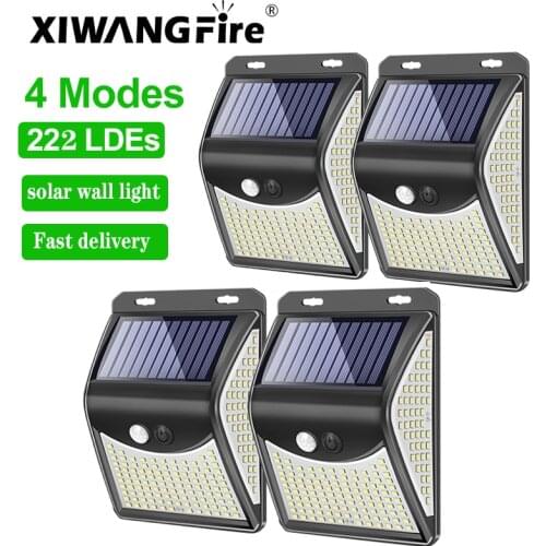 Xiwangfire 228 144 Led Solar Light Outdoor Solar Lamp With Motion Sensor Solar Powered Sunlight Spotlights For Garden Decoration