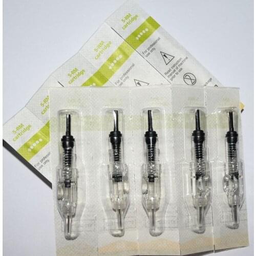 Tattoo Cartridge Needle Model 5RM 10pcs tattoo needle Tattoo Permanent Makeup Pen Machine Needles Tips for Eyebrow lip Free Ship