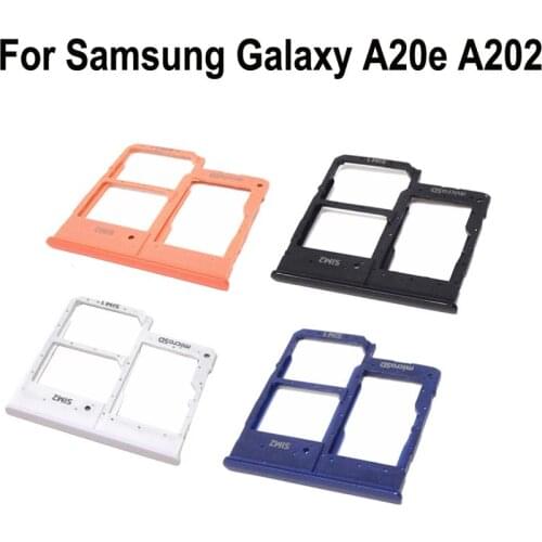 Phone SIM Card Tray Adapter For Samsung A20e A202 A202F A202DS Original Housing New Micro SD Card Holder