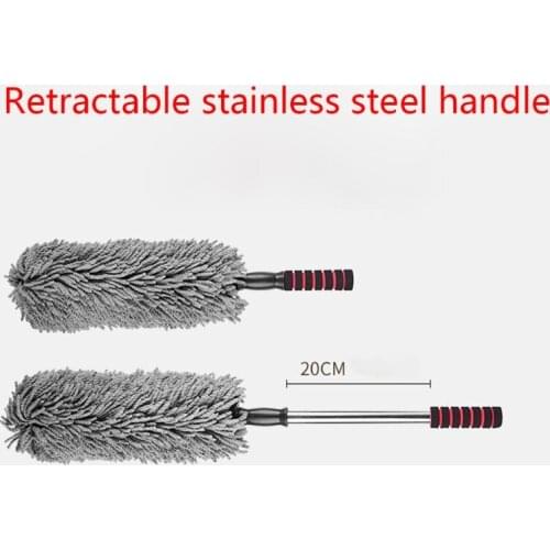 Microfiber Car Duster Auto Vehicle Retractable Dirt Dust Clean Care Brushes Adjustable Long Home Office Sweep Remover