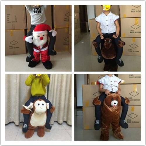 Funny Cosplay Donald Trump Christmas Halloween Party Horse Ride Clothes Novelty Carry Back Outdoor Toys Gift For Children