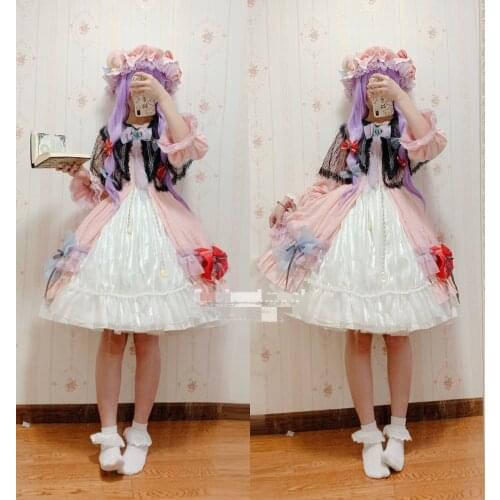 Anime Touhou Project Patchouli Knowledge Outfit Lolita Dress Daily Uniform Cosplay Costume Women Halloween Free Shipping 2021New