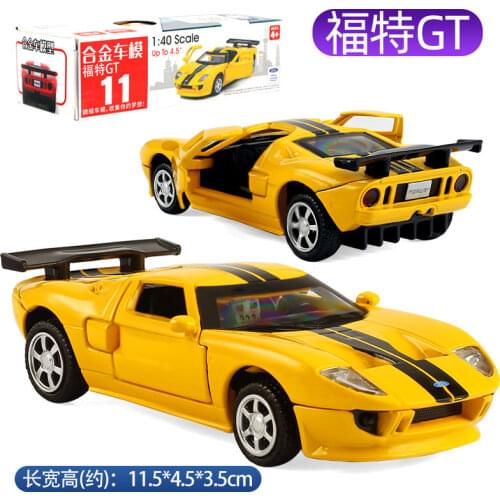 1:40 Scale Diecast Alloy Metal Super Sports Car Model For Ford GT Collectible Model Collection Pull Back Toys Car