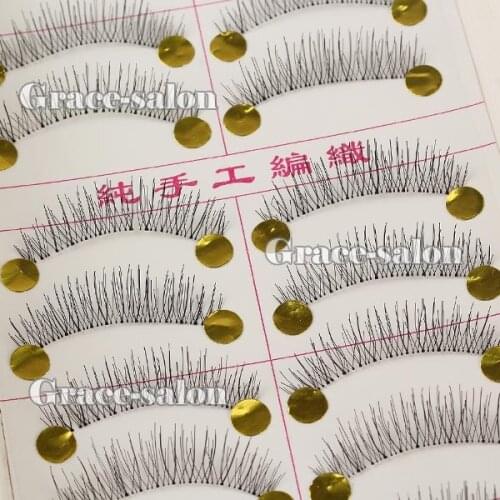 10 Pair Makeup Natural Long Handmade Soft False Eyelashes Eye Lash Wedding Party