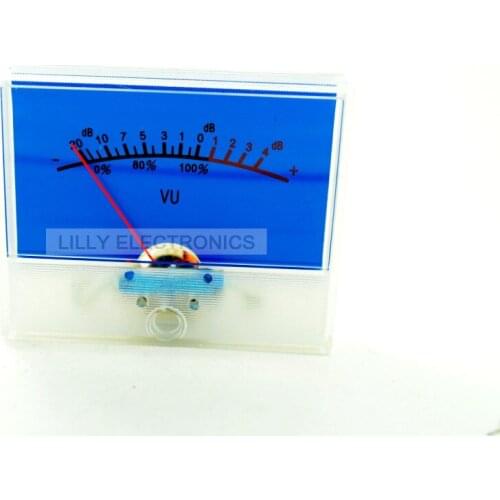 100pcs/Lot SD-315D Panel VU Meter 500milliampere 650Omega 64x53mm w/ Lamp