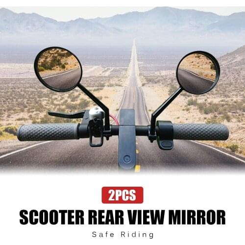2 PCS Bicycle Mirror Rearview Mirrors Rear View Glass for Xiaomi Mijia M365 Electric Scooter Bicycle Cycling Accessories