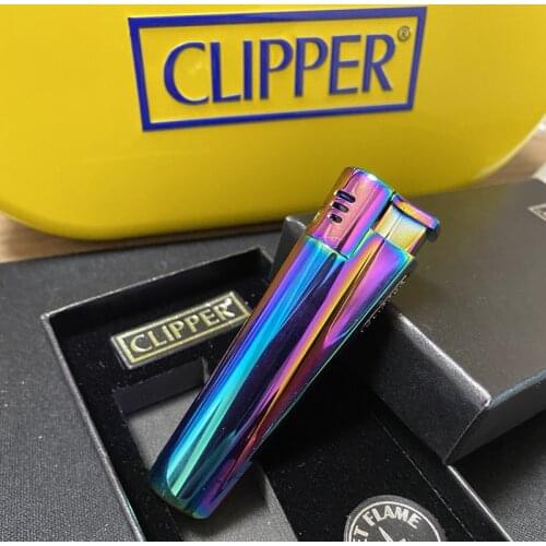 2021 Spanish Original ClIPPER Metal Butane Gas Torch Lighter Portable Grinding Wheel Lighter (airless) Ladies Gift Gadget