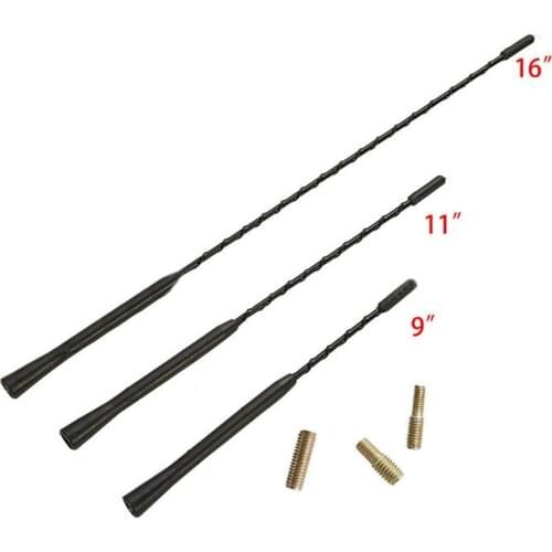 9/11/16 Inch Universal Car Roof Mast Radio Whip Aerial Antenna for Au-di Benz