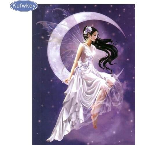 DIY,Full,5d,Diamond Embroidery,Diamond Painting moon Fairies,Cross Stitch,3d princess Diamond Mosaic,Decoration,large size,icon
