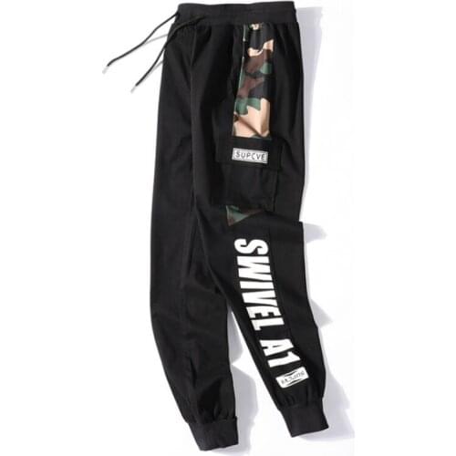 Joggers Side Pocket Knitted Trouser Male Large Size Mens Sports Pants Fashion 2021 Cotton 8Xl 9Xl Cargo Sweatpant Husband Black