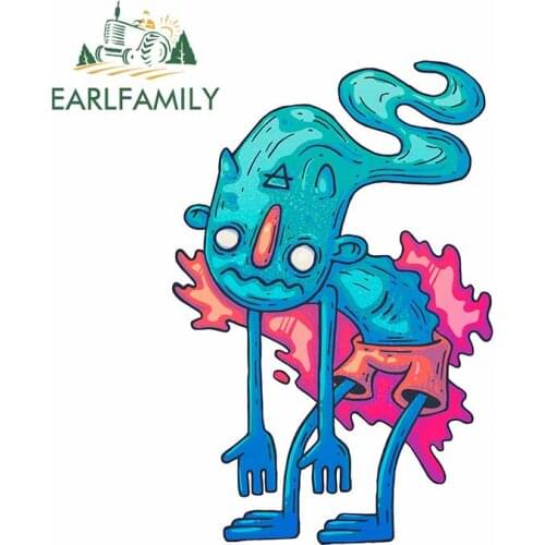 EARLFAMILY 13cm x 8.7cm for Cartoon Funny Car Stickers Personality Decal Vinyl Material Motorcycle Suitable for SUV RV 3D Decor