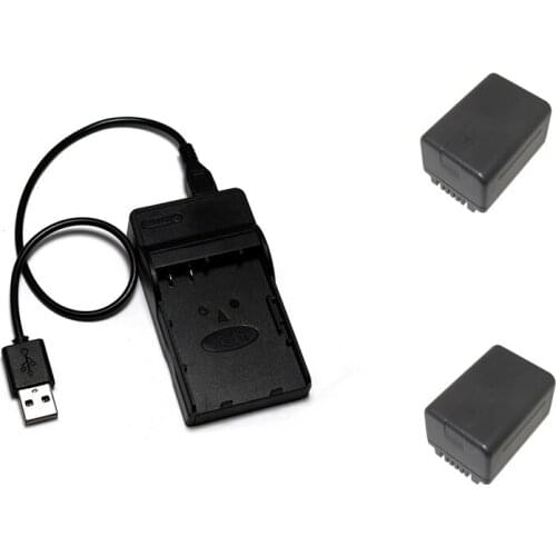 VW-VBT190 VBT190 VW-VBT380 VBT380 Battery+USB Charger for Panasonic HC-VXF999, HC-VXF990, HC-VX870, HC-VX989, HC-W570, HC-VXF1