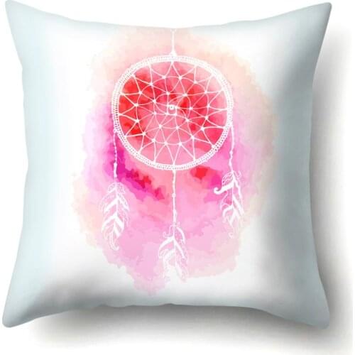 Geometric Throw Pillow Case Home Square Soft Waist Rest Pillowcase Striped Dotted Grid Triangular