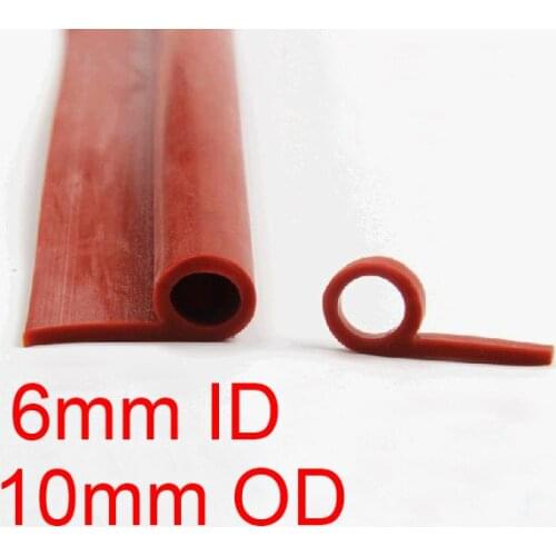 6mm ID 10mm OD red P shape extruded silicone rubber strip The oven strip Steam tape