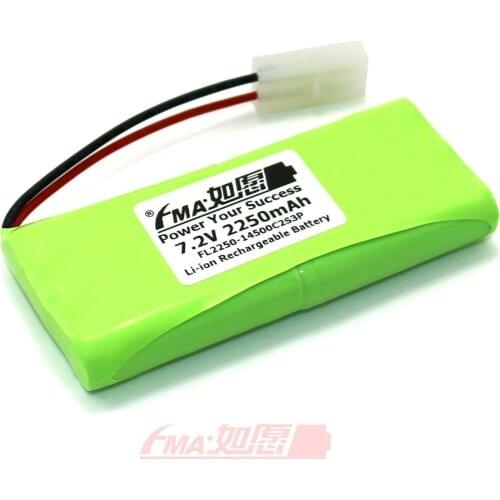 Li-ion 7.2V 2250mAh Battery for Nikko Remote Control F1 Ferrari Car 14500C2S3PH