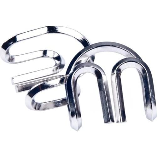 M-shaped IQ Magic Metal Wire Puzzle MW Disentanglement Brain Teaser Puzzles Game for Adults Children