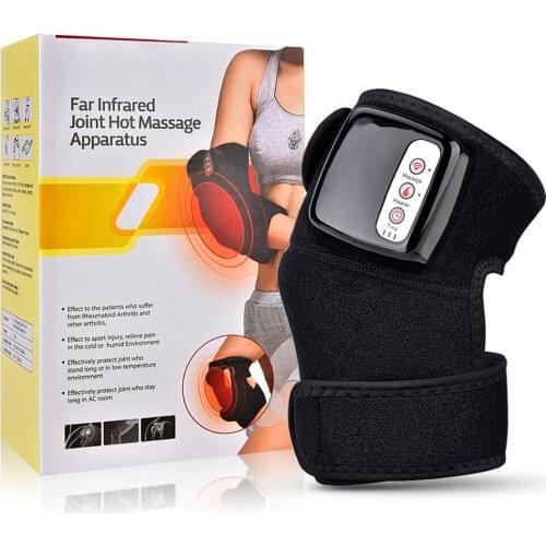 Electric Heating Knee Massager Far Infrared Joint Brace Support Vibrador Back Shoulder Massage Elbow Knee Treatment Massageador