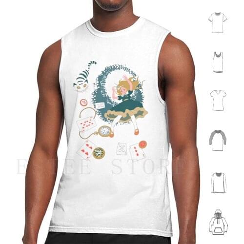 Down The Rabbit Hole Tank Tops Vest Sleeveless Alice Cheshire Mad Fantasy Tale History Fairy Tail Classic