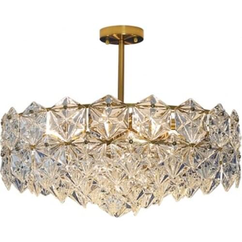 Copper chandeliers ceiling living room modern crystal chandeliers bedroom crystal led ceiling lamp kitchen fixture brass lustres