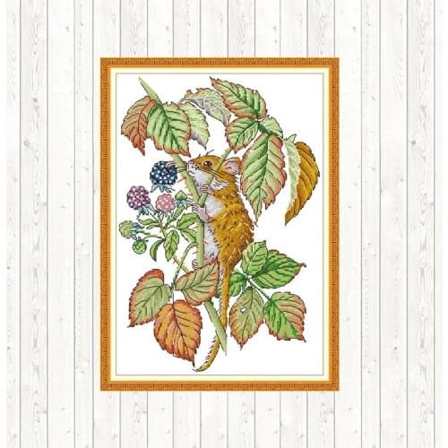 Mouselet Cross Stitch Sets DMC Cotton Thread Printed Canvas Needlework Embroidery DIY Handmade 14ct 11ct Count Print Canvas Kits