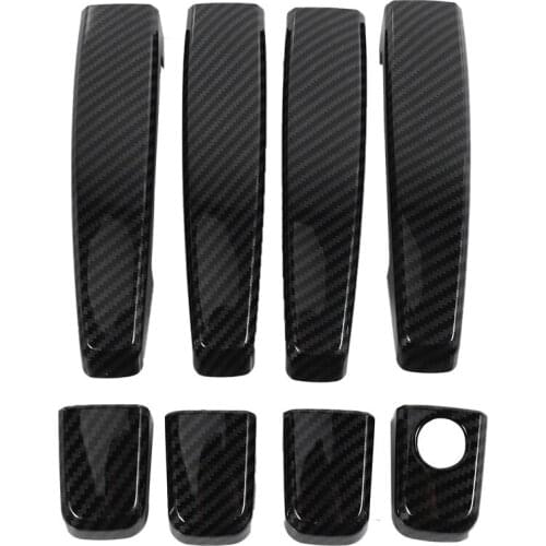 For Opel Astra h 2004-2009 Opel Astra j 2010-2015 Vauxhall Carbon Fiber Car Door Handle Cover Trim