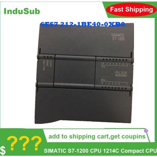 New Original 6ES7 212-1BE40-0XB0 6ES7212-1BE40-0XB0 6ES72121BE400XB0 SIMATIC S7-1200 CPU 1214C Compact CPU
